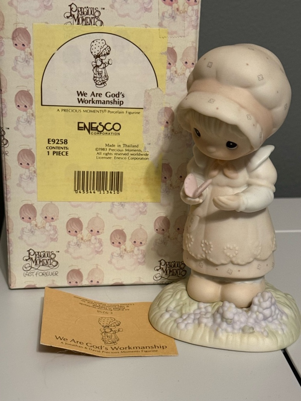 Vintage Enesco Precious Moments We are God’s Workmanship Figurine